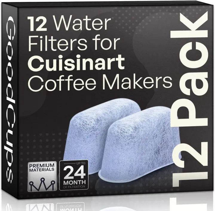 12-Pack Charcoal Water Filters for Cuisinart Coffee Makers — Replacement