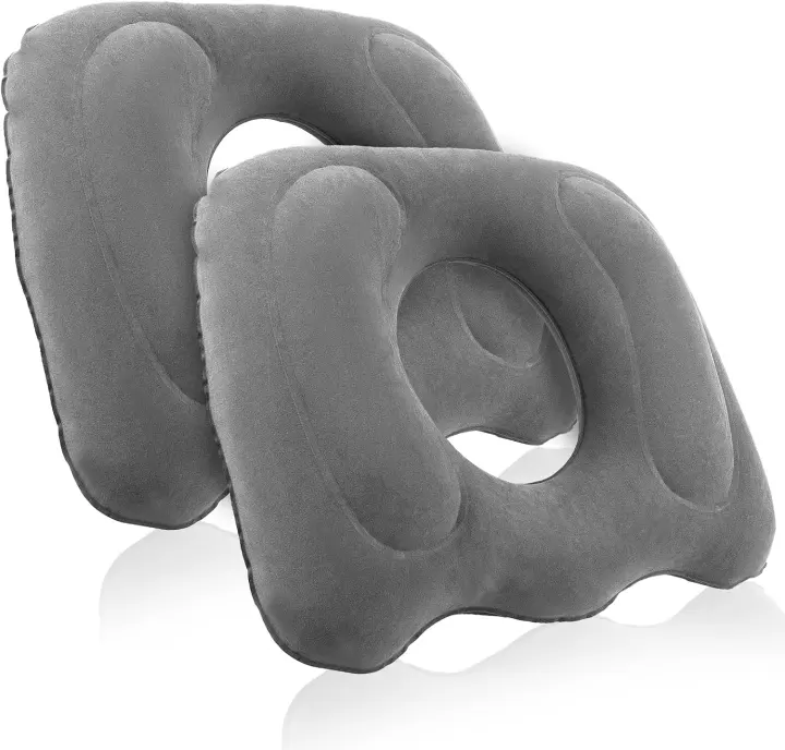 2-Pack Inflatable Donut Cushion for Tailbone & Hemorrhoid Relief