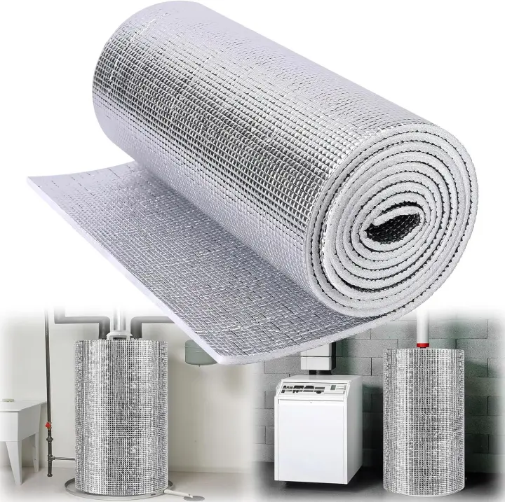 5mm Reflective Water Heater Insulation Blanket — 15.7in x 9.84ft Roll