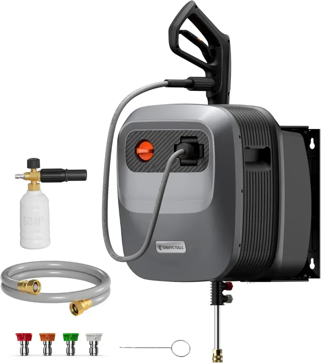 65 ft Retractable Wall-Mount Pressure Washer G20 — Power Unit