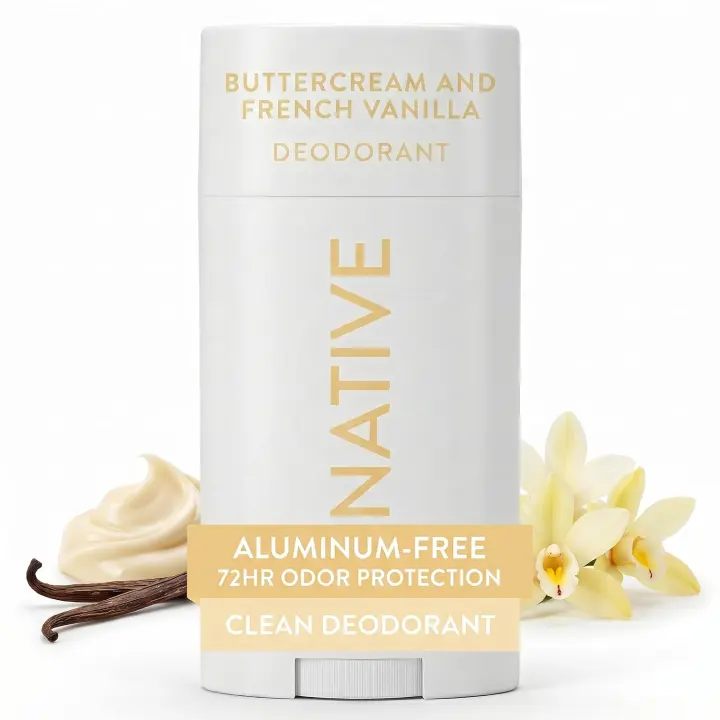 Aluminum-Free Natural Stick Deodorant — 72HR Odor Control, Shea & Coconut