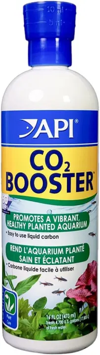 API CO2 Booster Liquid Carbon for Freshwater Plants — 16 oz Brown