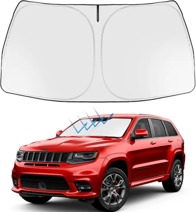 Custom-Fit Jeep Grand Cherokee Windshield Sun Shade (2011–2026)