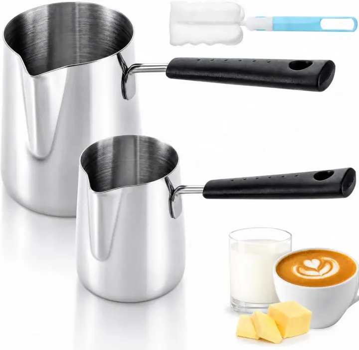 Dicunoy Stainless Milk & Butter Warmer Set — 12oz & 22oz