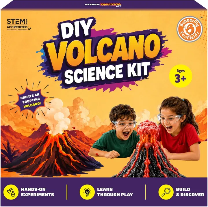 DIY Lava Volcano Kit — Kids' Erupting Science Kit (STEM Toy)