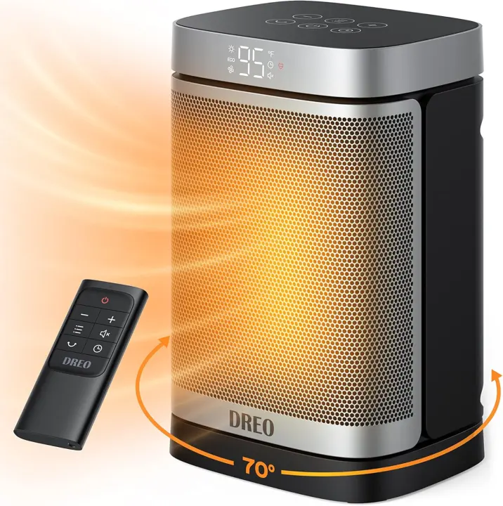 DREO Portable Ceramic Space Heater with Digital Thermostat