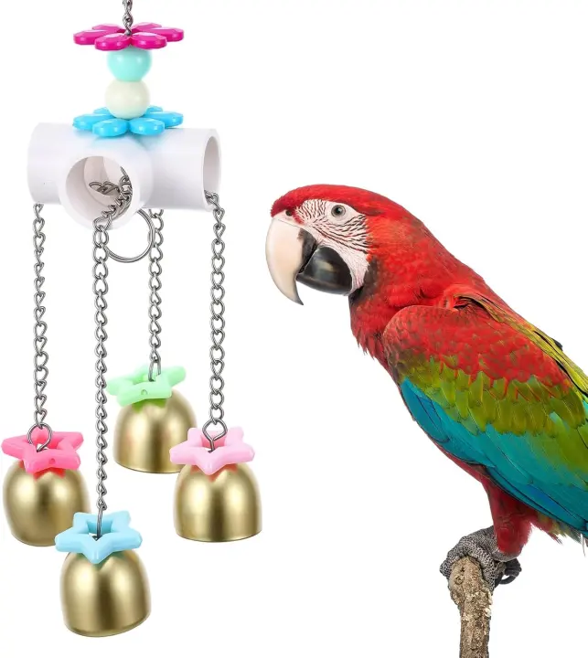 Hanging Bell Toy for Parrots, Budgies, Cockatiels & Conures