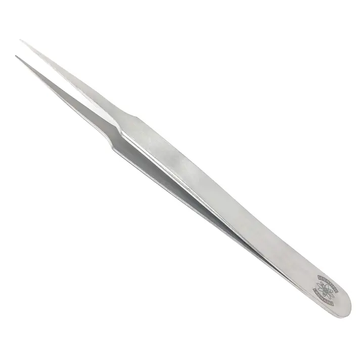 High-Precision 4.75 in. Stainless Steel Straight Tapered Tweezers/Forceps