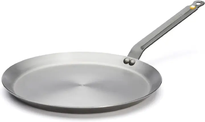 Mineral B Carbon Steel Crepe & Tortilla Pan — 12in (10in Cooking Surface)