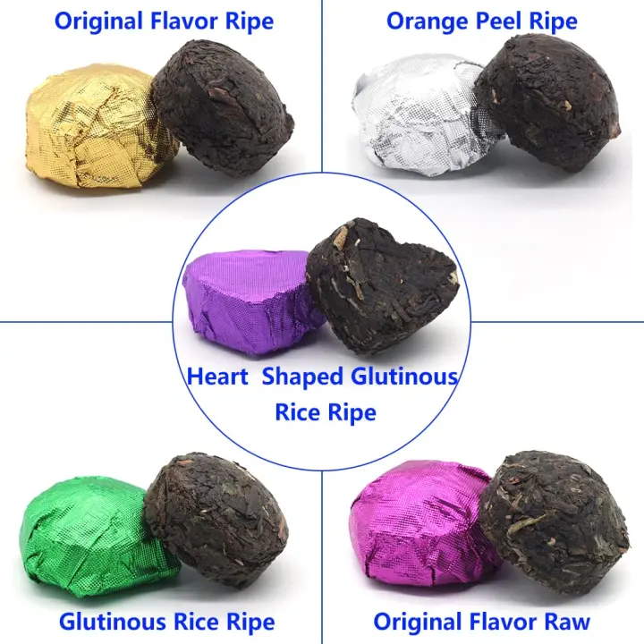 Pu-erh Mini Tea Cakes — 30-Count Assorted Flavor Set