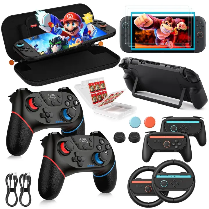 Retear Switch 2 17-in-1 Accessories Bundle — Dual Pro Controllers