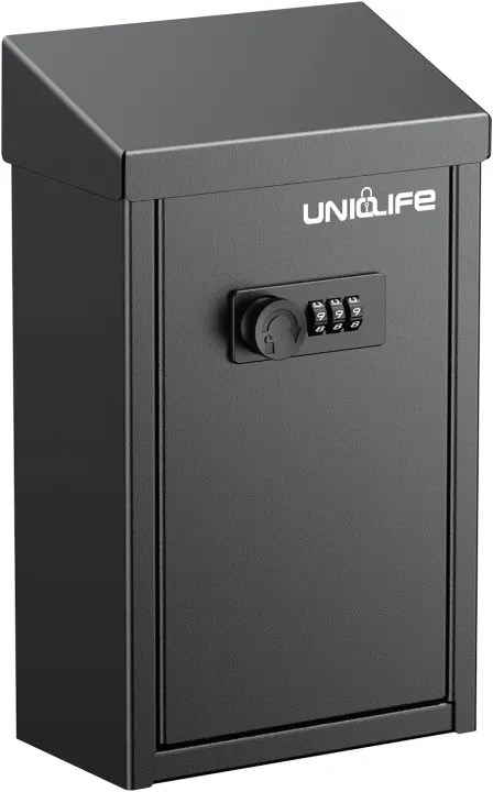 Uniclife Wall-Mount Combination Drop Box (Key/Mail/Donation)