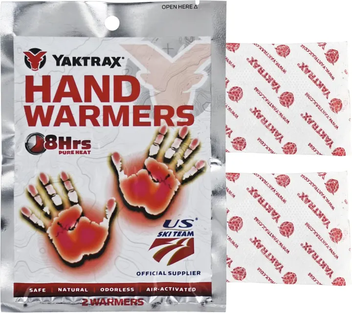 Yaktrax Disposable Hand Warmers — 10 Pair, Air-Activated