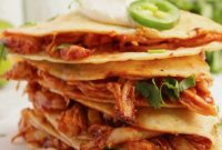 Smoky BBQ Chicken Quesadillas with Melted Cheese