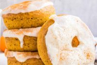 Baked Pumpkin Donuts with Cream Cheese Glaze