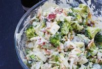 Crunchy Broccoli Salad with Bacon and Apples