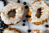 How to Make Homemade Fried Glazed Blueberry Donuts