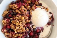 Mixed Berry Crisp: Vegan and Dairy-Free Recipe