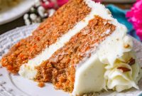 Moist Spiced Carrot Cake with Cream Cheese Frosting