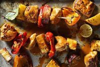 Grilled Chicken, Pineapple and Sweet Potato Kebabs Recipe