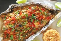 Crispy Oven-Baked Sea Bass with Lemon, Garlic and Herbs
