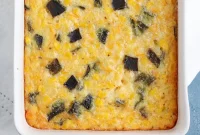 Creamy Poblano Corn Casserole Recipe