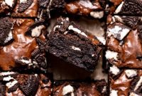 Fudgy Oreo Stuffed Brownies Recipe