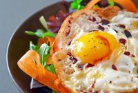 Sunnyside-Up Salad with Crispy Fried Eggs