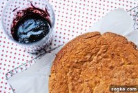 Moist Almond Cake with Blueberry Coulis Recipe