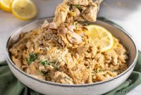 One-Pot Creamy Lemon Chicken Orzo