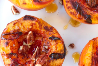 How to Grill Peaches with Honey Glaze