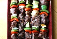 Marinated Grilled Beef Kabobs Recipe with Veggies