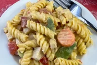 Creamy Chicken and Cheese Pasta Casserole Recipe
