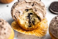 Oreo Cupcakes with Whipped Oreo Cream Frosting