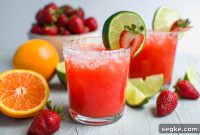 Strawberry Orange Margarita Cocktail Recipe