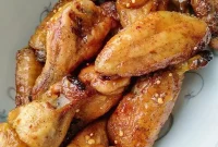 Crispy Honey Mustard Chicken Wings Recipe