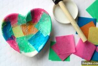 DIY Tissue Paper Jewelry Dish Tutorial