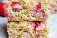 Strawberry Oatmeal Breakfast Cake Recipe