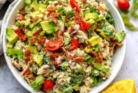 BLT Chicken Salad Recipe with Avocado and Creamy Dressing