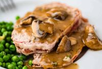 Oven Baked Meatloaf with Creamy Mushroom Gravy