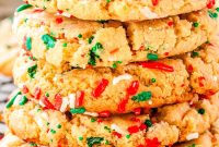 Browned Butter Sugar Cookies with Christmas Sprinkles