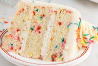 Funfetti Cake Recipe with Rainbow Sprinkles