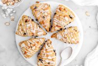 Cherry Almond Scones with Vanilla Glaze Recipe