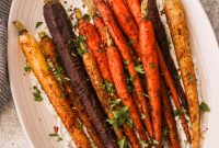 Spiced Roasted Moroccan Carrots with Yogurt Sauce