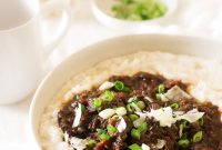 Grillades and Grits: Braised Beef over Creamy Grits