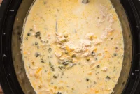 Creamy Slow Cooker Chicken Chile Relleno Soup