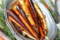 Skillet Rainbow Carrots with Caramelized Onions