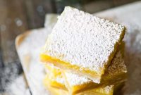 Tangy Lemon Bars with Buttery Shortbread Crust Recipe