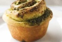Pesto Pinwheel Rolls Recipe with Arugula and Walnuts
