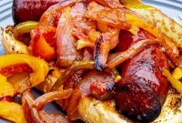 Grilled Sausage with Peppers and Onions Recipe